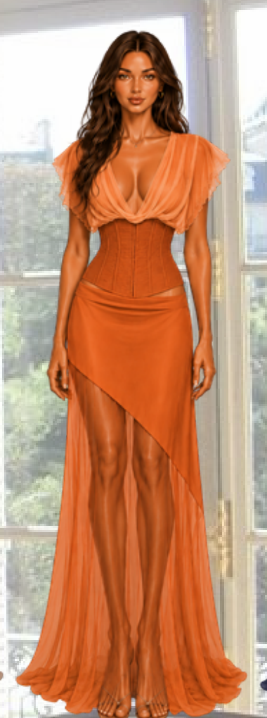 Corset Top - Rust