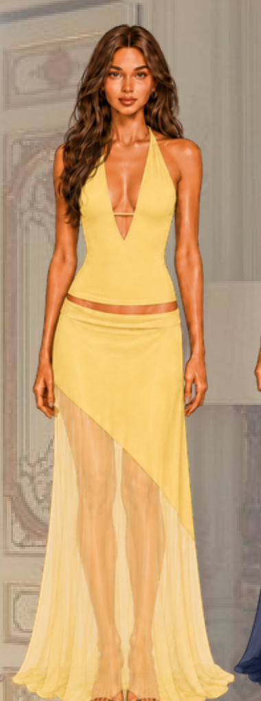 Plunge Top - Yellow